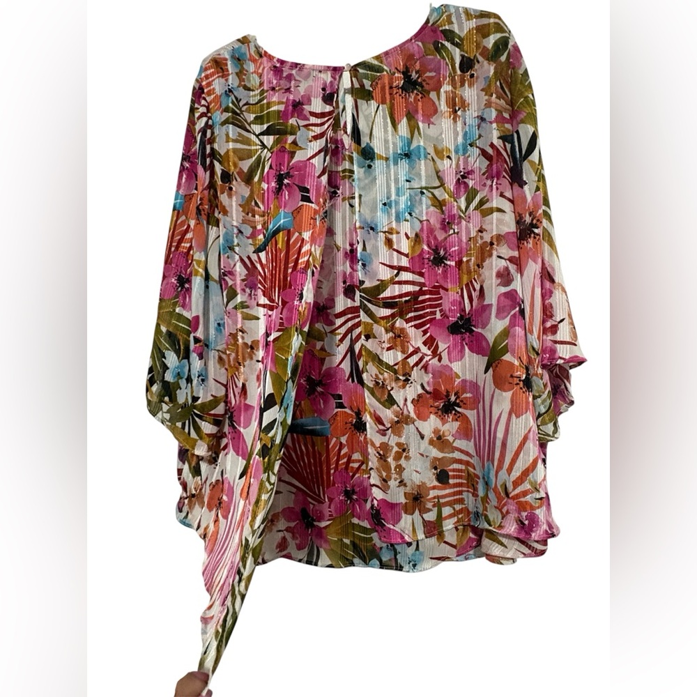 Roz & Ali Vibrant Floral Blouse - Picture 4 of 6